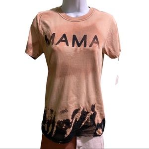 Custom acid dye reverse Mama shirt size small